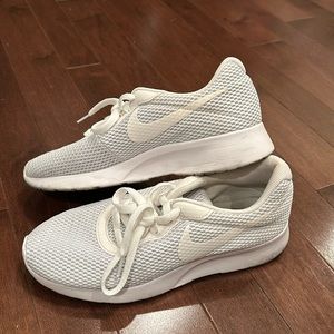 All White Nike Sneakers